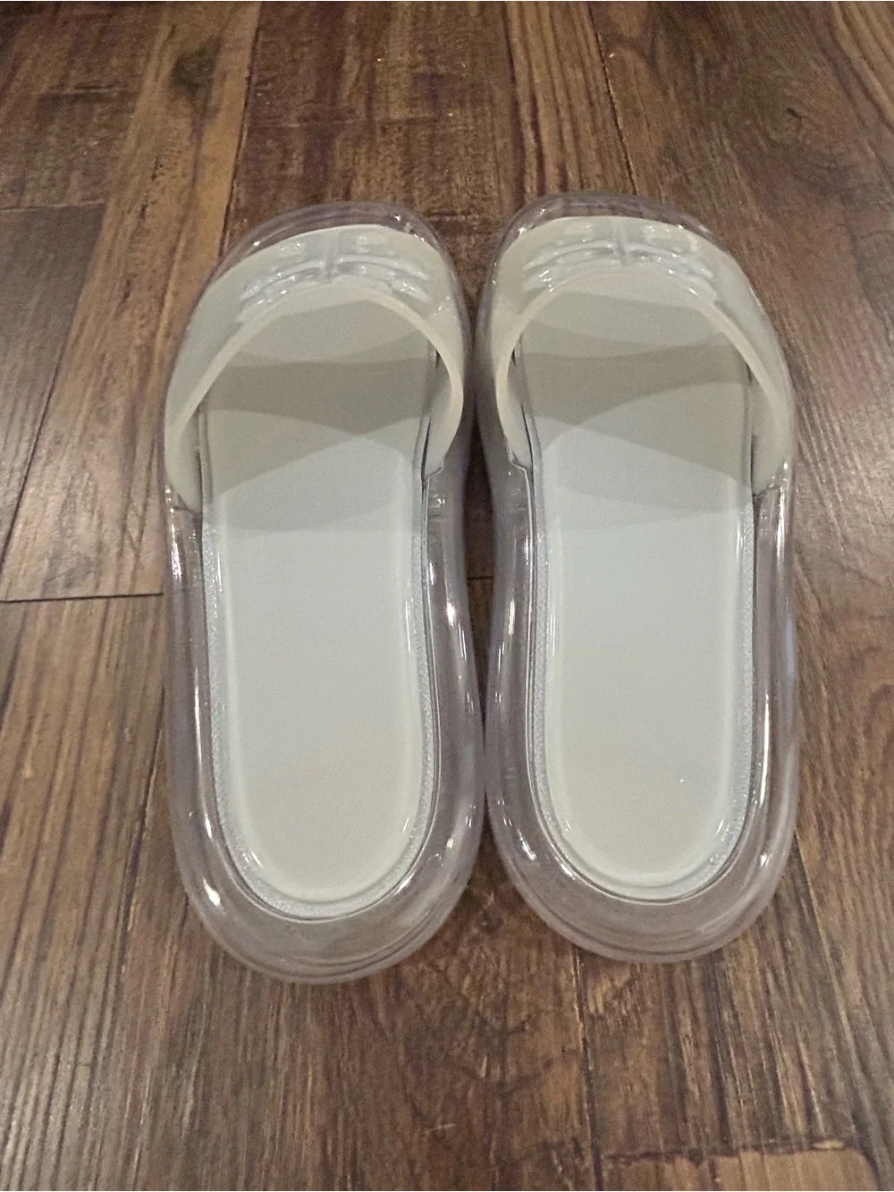 Tory Burch Bubble Jelly Slide Sandals With Logo Strap Size 8B
